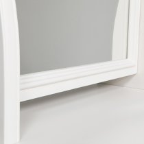 Macon Wooden Cheval Mirror With 1 Drawers In White