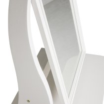 Macon Wooden Cheval Mirror With 1 Drawers In White