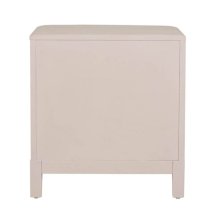 Zurich Wooden Bedside Cabinet 2 Drawers In Parisian Cream