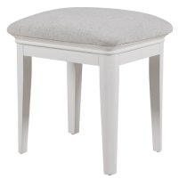 Macon Wooden Dressing Stool In White