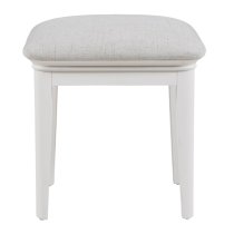 Macon Wooden Dressing Stool In White