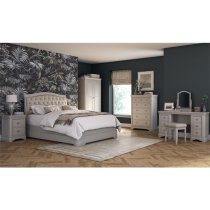 Macon Wooden Super King Size Bed In Taupe