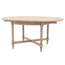 Arta Extending Wooden Dining Table Round In Natural