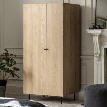 Axamer Wooden Wardrobe With 2 Doors In Natural