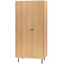 Axamer Wooden Wardrobe With 2 Doors In Natural