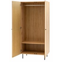 Axamer Wooden Wardrobe With 2 Doors In Natural