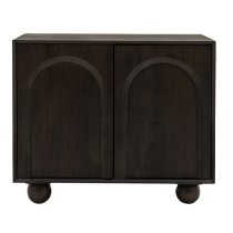 Alofi Mango Wood Sideboard With 2 Doors In Walnut