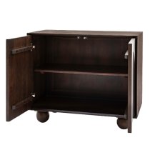 Alofi Mango Wood Sideboard With 2 Doors In Walnut