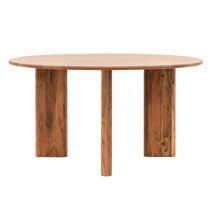 Beziers Acacia Wood Dining Table Round In Natural