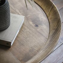 Batam Wooden Round Coffee Table In Natural