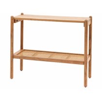 Captiva Acacia Wood Console Table Round In Natural