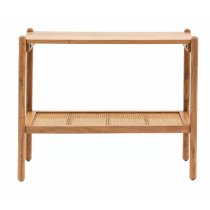 Captiva Acacia Wood Console Table Round In Natural