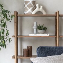 Captiva Acacia Wood Open Display Shelving Unit In Natural