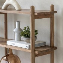 Captiva Acacia Wood Open Display Shelving Unit In Natural