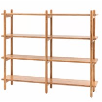 Captiva Acacia Wood Open Display Shelving Unit In Natural