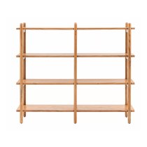 Captiva Acacia Wood Open Display Shelving Unit In Natural