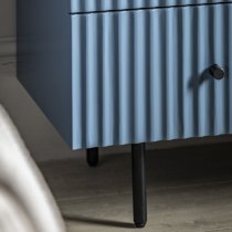 Bienne Wooden Chest Of 3 Drawers In Blue