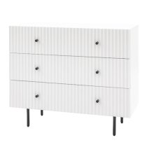 Bienne Wooden Chest Of 3 Drawers In White