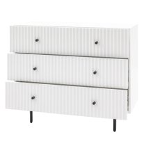 Bienne Wooden Chest Of 3 Drawers In White