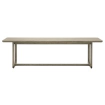 Cairo Wooden Dining Bench In Smoked Oak