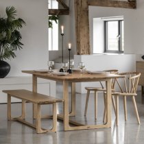 Cairo Wooden Dining Table Rectangular In Natural