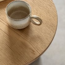 Cairo Wooden Side Table Round In Natural