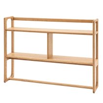 Cairo Wooden Open Display Unit With 3 Shelves In Natural