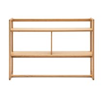 Cairo Wooden Open Display Unit With 3 Shelves In Natural