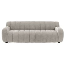 Caen Fabric 3 Seater Sofa In Cream