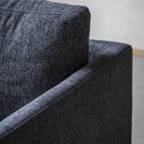 Girona Fabric 2 Seater Sofa With Oak Legs In Charcoal