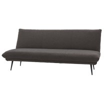 Duncan Fabric 3 Seater Sofa Bed In Dark Grey