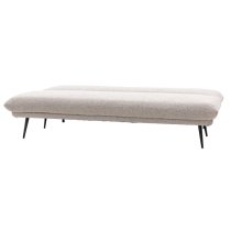 Duncan Fabric 3 Seater Sofa Bed In Light Grey