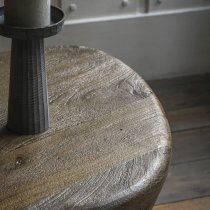 Ocean Mango Wood Side Table In Dark Wood