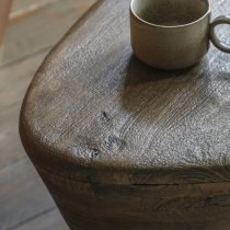 Ocean Mango Wood Side Table In Dark Wood