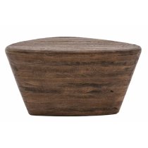 Ocean Mango Wood Side Table In Dark Wood