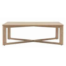 Pacific Wooden Coffee Table Rectangular In Smoked Oak