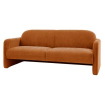 Majuro Fabric 3 Seater Sofa In Amber