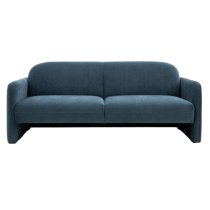 Majuro Fabric 3 Seater Sofa In Blue