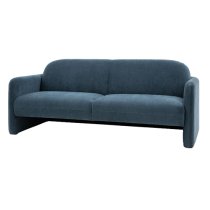 Majuro Fabric 3 Seater Sofa In Blue