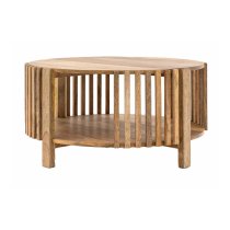 Vejle Mango Wood Coffee Table Round In Natural