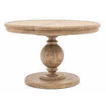 Valletta Extending Wooden Dining Table Round In Natural