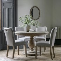 Valletta Extending Wooden Dining Table Round In Natural