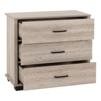 Oxnard Wooden Chest Of 3 Drawers In Light Oak