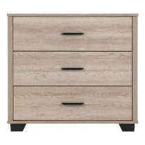 Oxnard Wooden Chest Of 3 Drawers In Light Oak