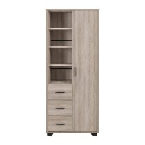 Oxnard Wooden Wardrobe With 1 Door In Light Oak