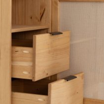 Central Wooden Sideboard With 2 Doors 2 Drawers In Oak