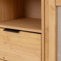 Central Wooden Sideboard With 2 Doors 2 Drawers In Oak