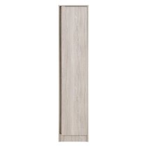 Mcgowan Wooden Wardrobe With 1 Door In Urban Snow