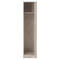 Mcgowan Wooden Wardrobe With 1 Door In Urban Snow