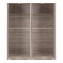 Mcgowan Wooden Wardrobe With 4 Doors In Urban Snow